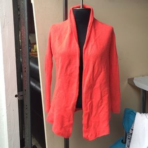Salmon cardigan cashmere